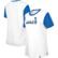 Women's New Era  White/Royal Indianapolis Colts Third Down Colorblo...