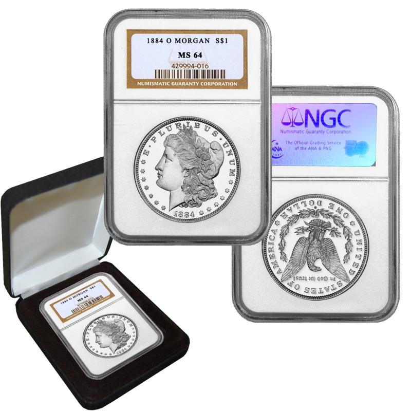 1884 Morgan Silver Dollar   MS64 NGC O Mint