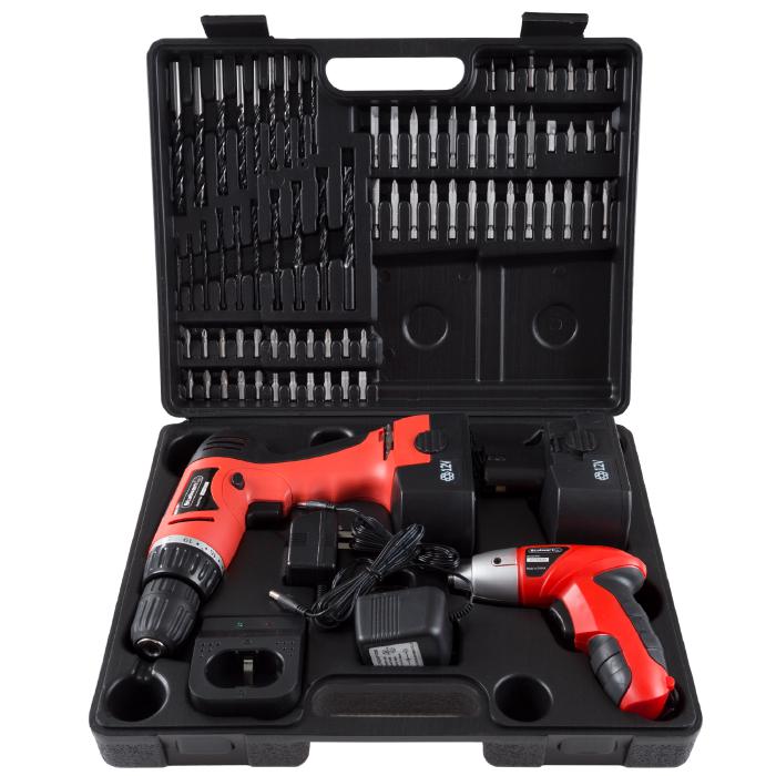 74 piece Combo Cordless Drill and Driver Set