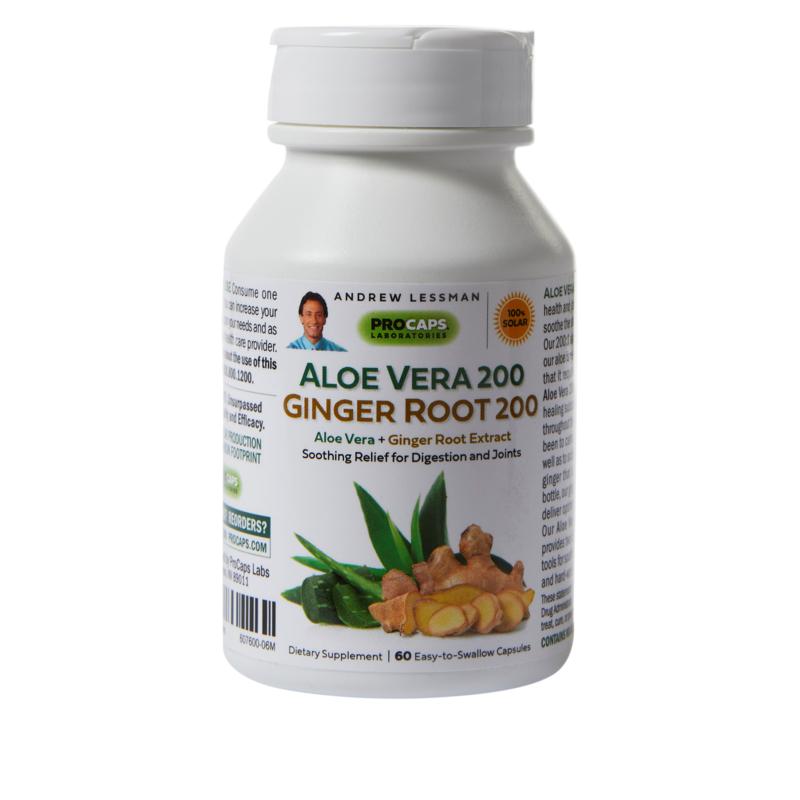 Aloe Vera 200 Ginger Root 200   60 Capsules   7590329