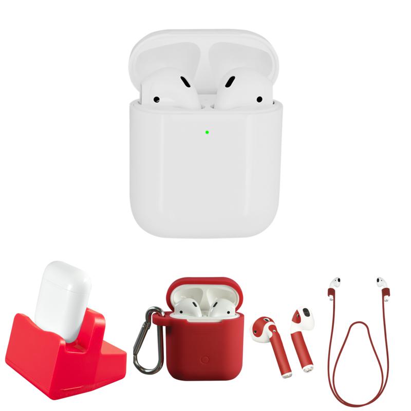 Apple AirPods 2nd Gen. Earbuds w/ Wireless Charging Case & Accessories