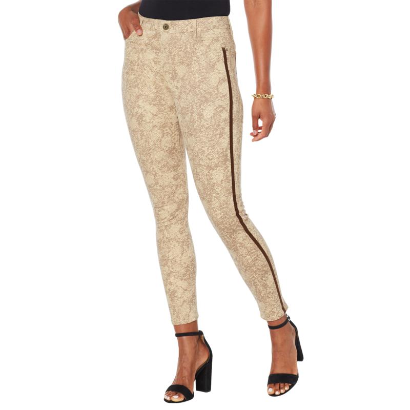 "As Is" Skinnygirl Broadway High-Rise Side Stripe Skinny Jean