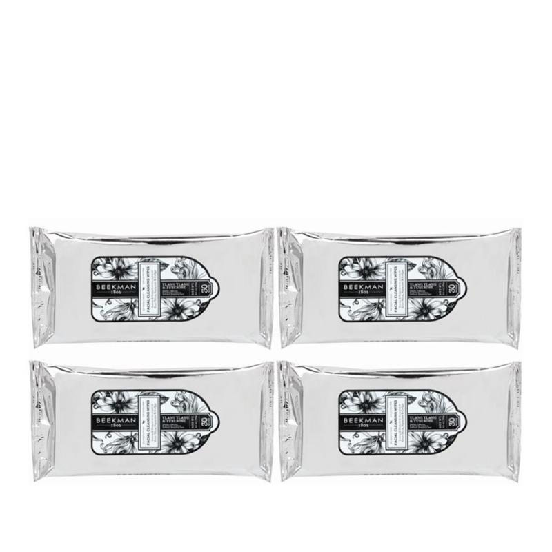 Beekman 1802 Ylang Ylang and Tuberose 4-pack Face Wipes