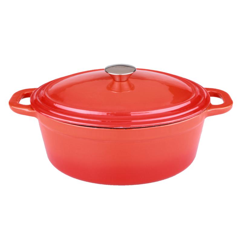 BergHOFF Neo 8qt Cast Iron Oval Covered Dutch Oven, Orange - 20088671 | HSN