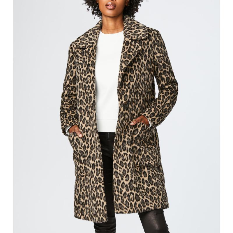 bernardo fashions leopard coats & jackets