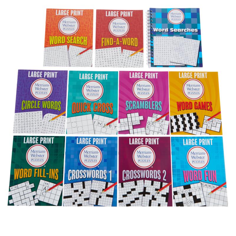 Brain Games Merriam Webster Puzzle Books 11 Book Set 9881136 Hsn