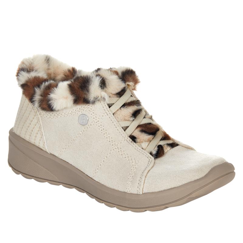Bzees Golly Washable Faux Fur Trim Slip-On Bootie