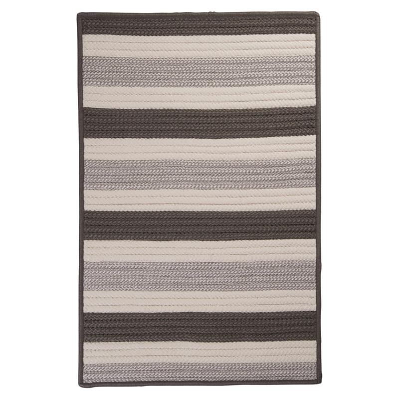 Colonial Mills Stripe It 8' x 11' Rug   Silver