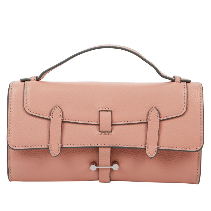 Danielle Nicole Leather Double-Flap Crossbody