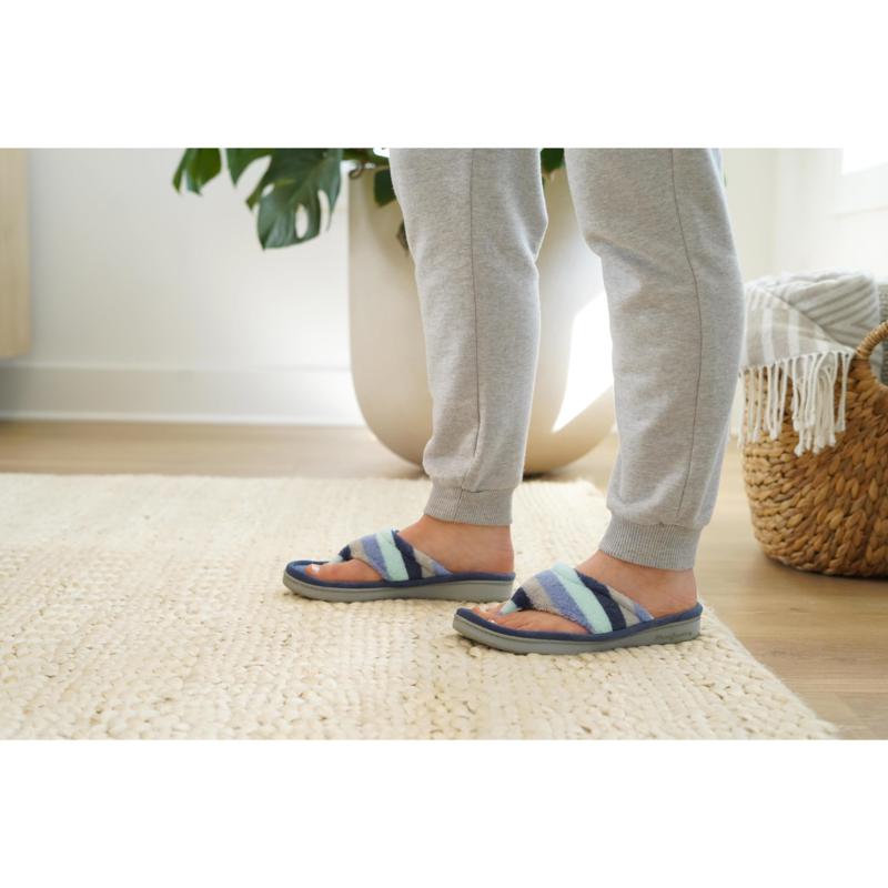 dearfoams terry thong slippers
