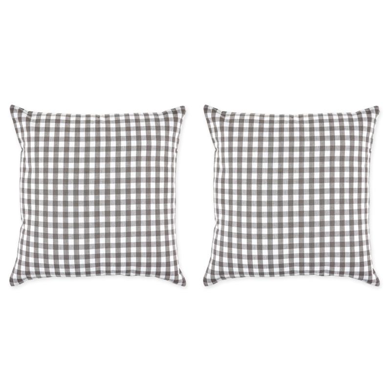 gingham pillow covers