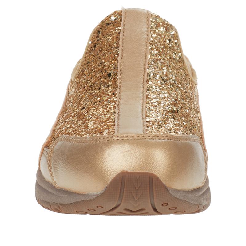 easy spirit traveltime leather glitter clog