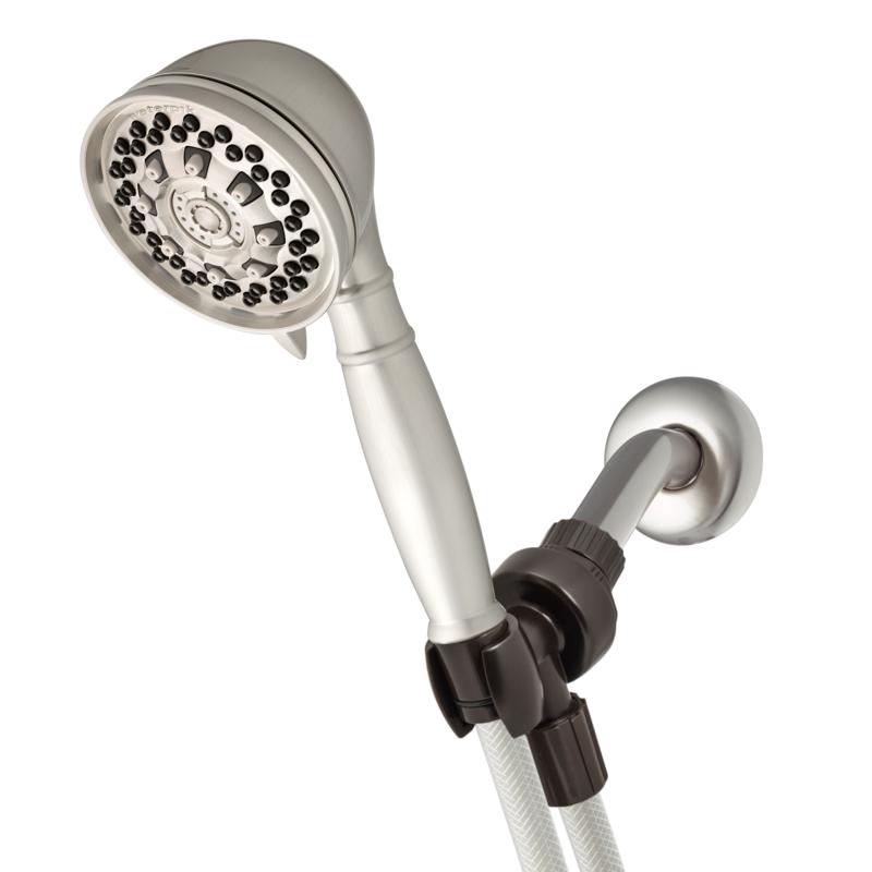 EMG Waterpik 6Mode PowerPulse Handheld Shower Head in Brushed Nickel