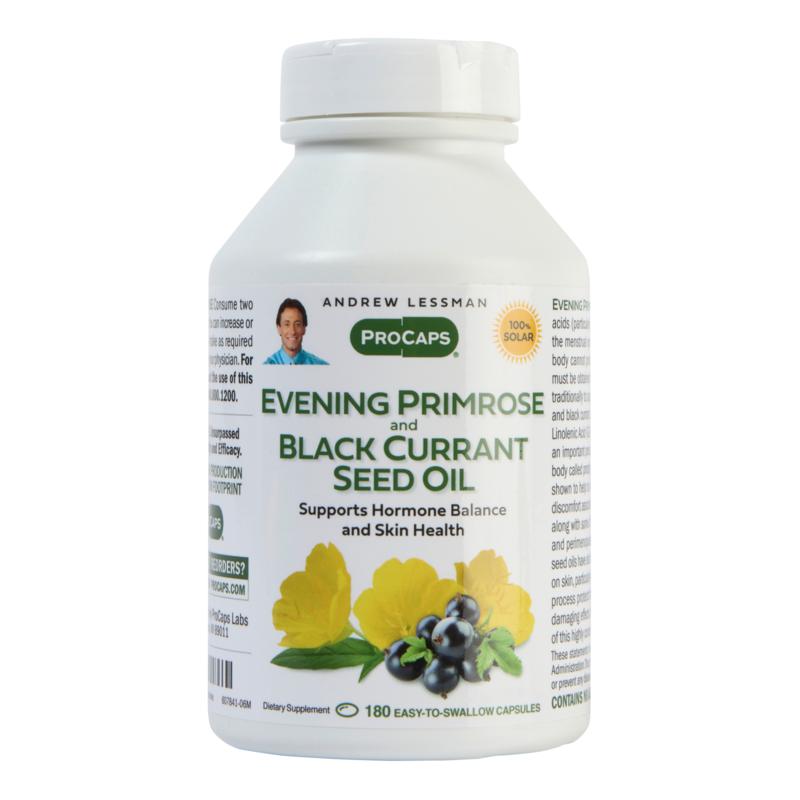 Evening Primrose with Black Currant Seed Oil 180 Capsules 2449204 HSN