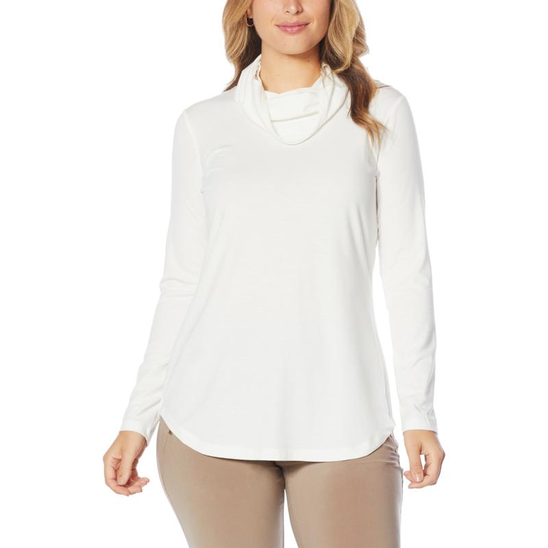 EZ by Nina Leonard Long-Sleeve Knit Tunic