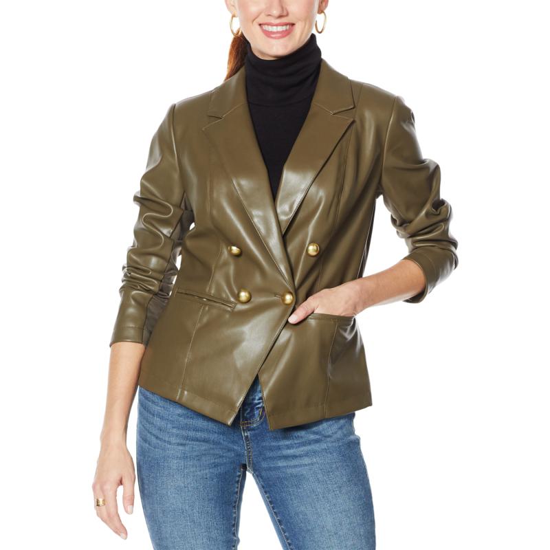 G By Giuliana Faux Leather Blazer 9437663 Hsn