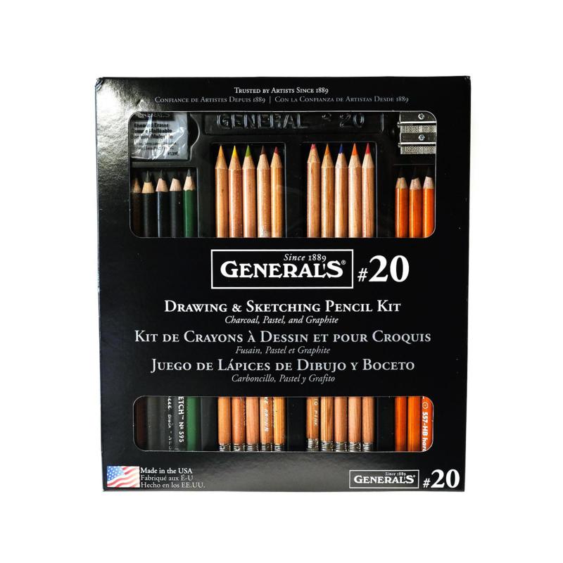 General's Drawing Pencil Kit #20 - 9913633 | HSN