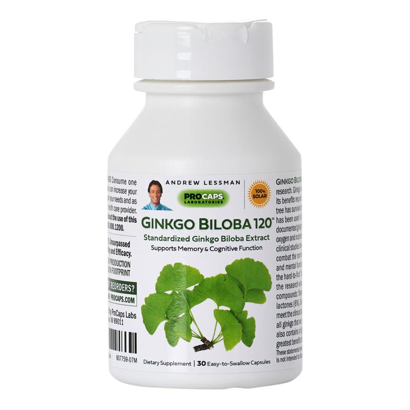 Ginkgo Biloba-120 - 30 Capsules