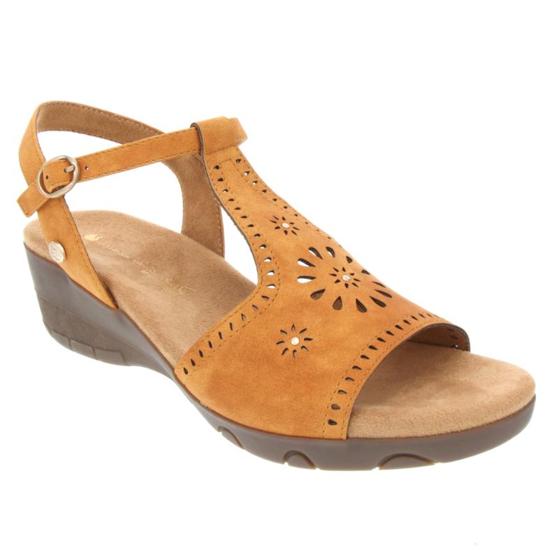 Gloria Vanderbilt Kora Wedge Sandal with Cutouts