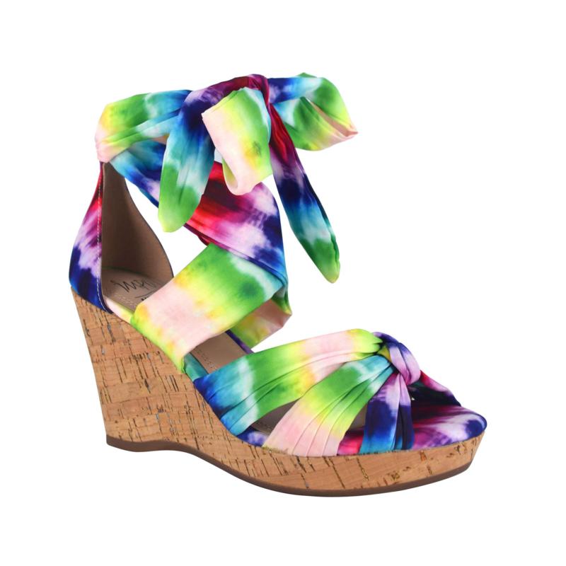 wrap wedge sandals