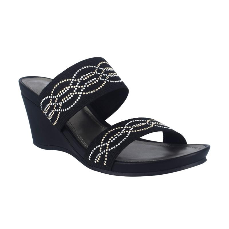 elastic stretch sandals