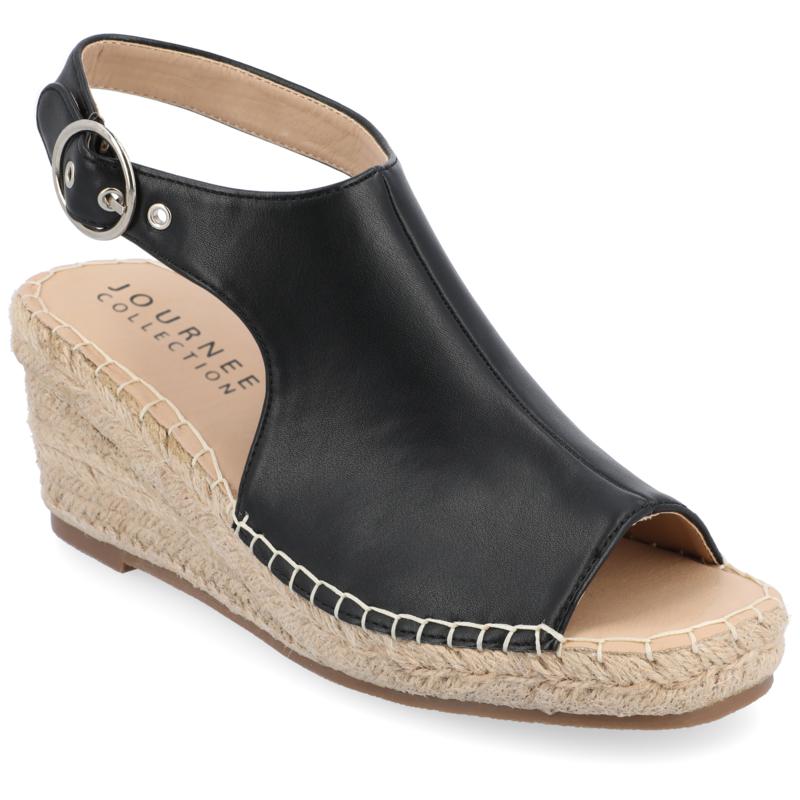 Journee Collection Women's Crew Wedge Sandal