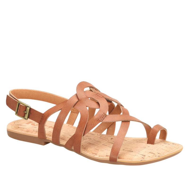 strappy sandals with toe loop