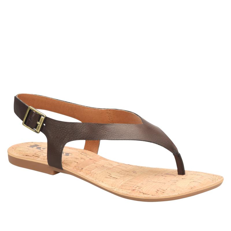 leather toe post sandals