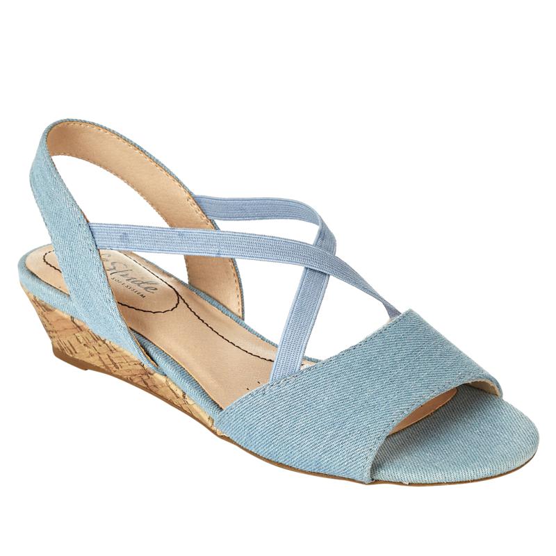 LifeStride Yolo Cork Wedge Sandal