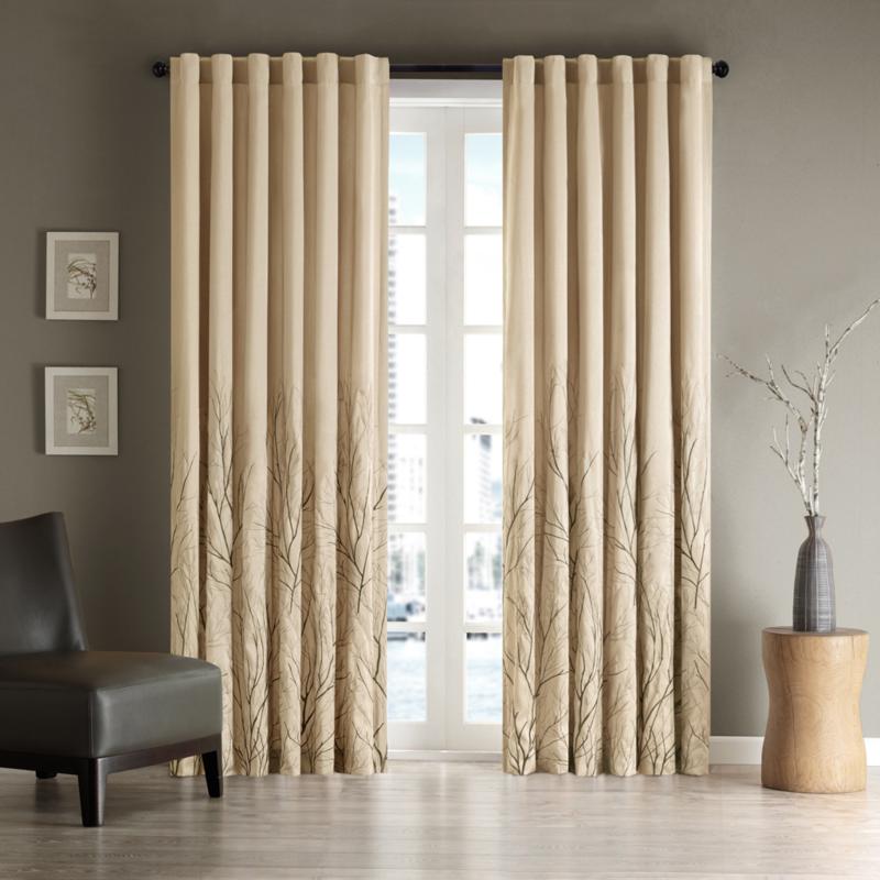 Madison Park Eliza Window Panel   50" x 95"   Tan