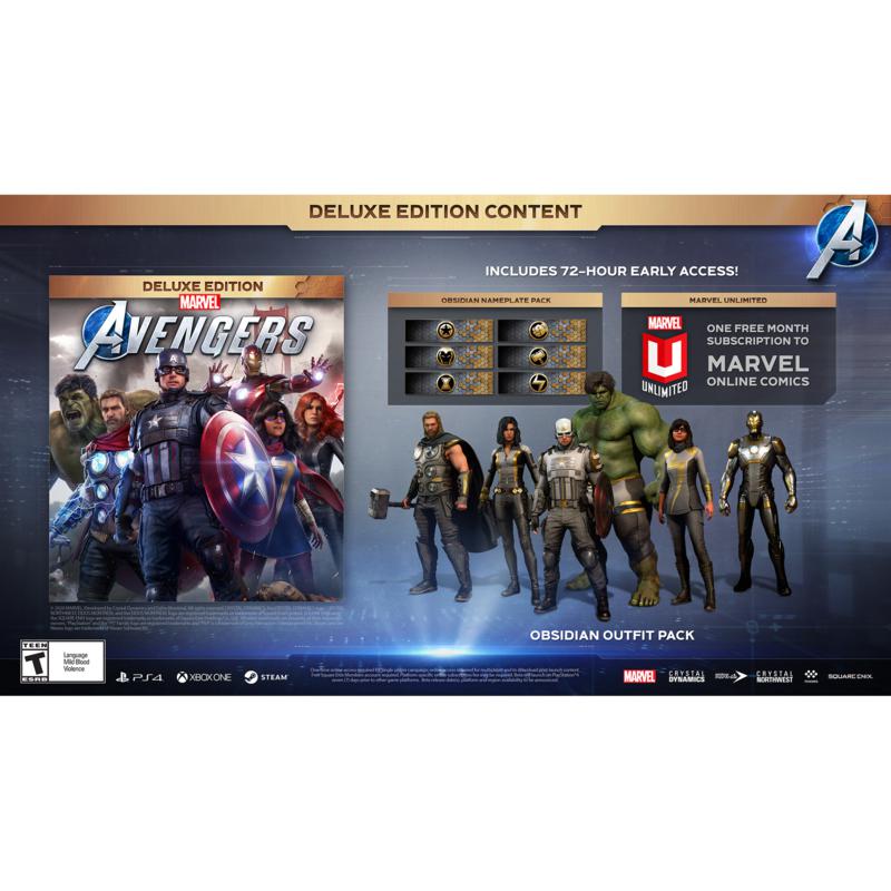 marvel's avengers deluxe edition xbox one