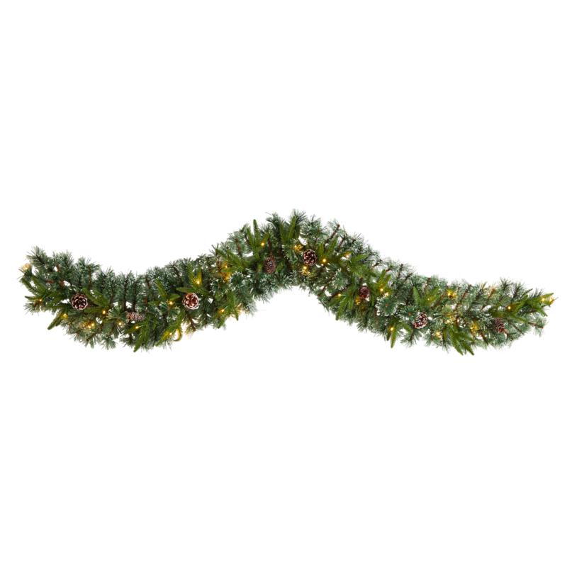 christmas garland with lights