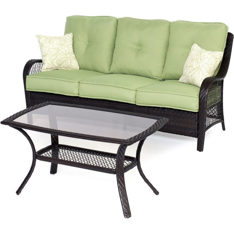 Orleans 2-Piece Patio Set in Avocado Green - 7461254 | HSN