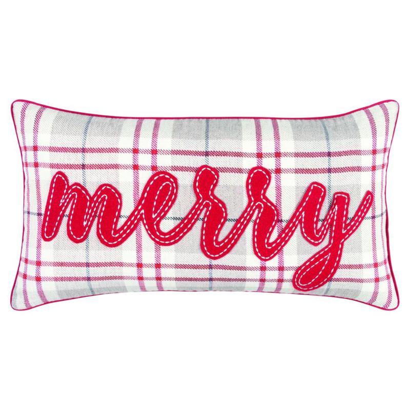 Rizzy Home Merry 14 X 26 Holiday Decorative Throw Pillow 9801269 Hsn