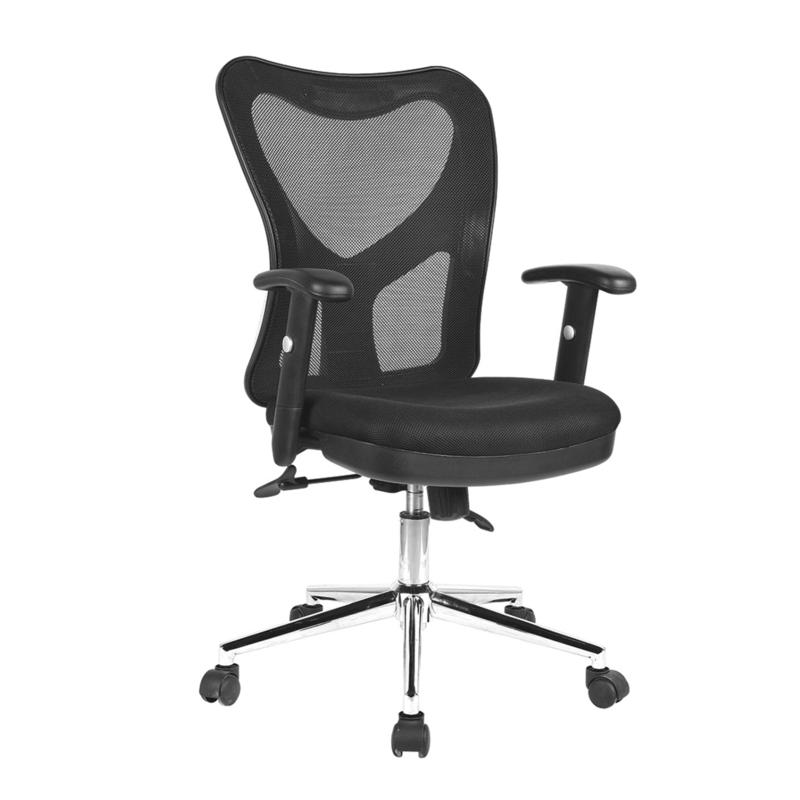 Techni Mobili High Back Mesh Office Chair with Chrome Base