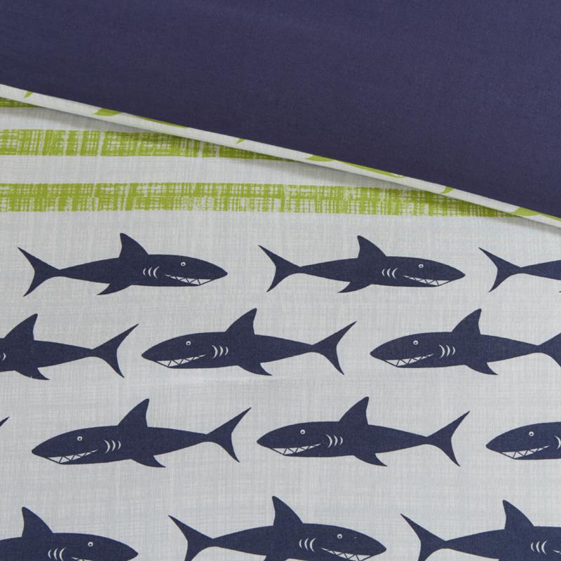 Urban Habitat Kids Finn Comforter Set Green Navy Twin Xl 9140122 Hsn Urban Habitat Kids Finn Comforter Set, Urban Habitat Shark Bedding Full