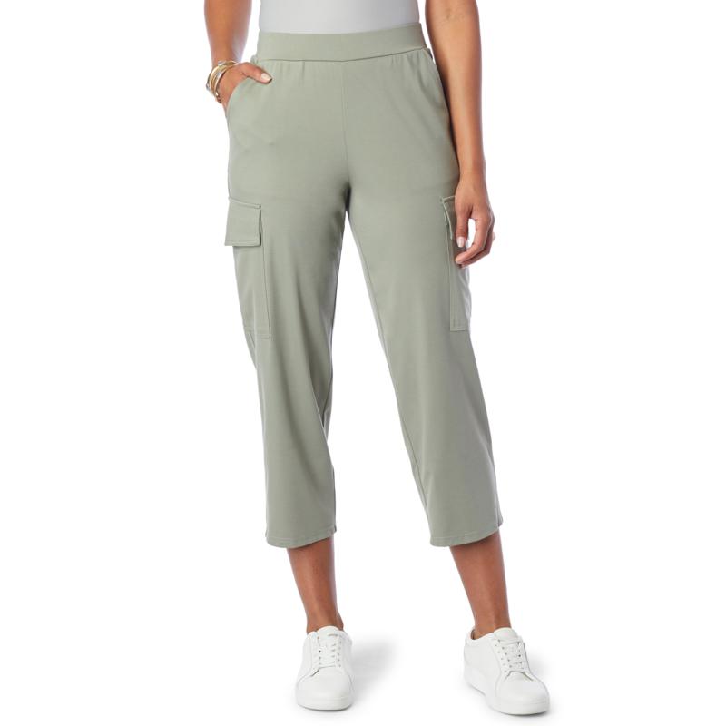 womens knit cargo pants