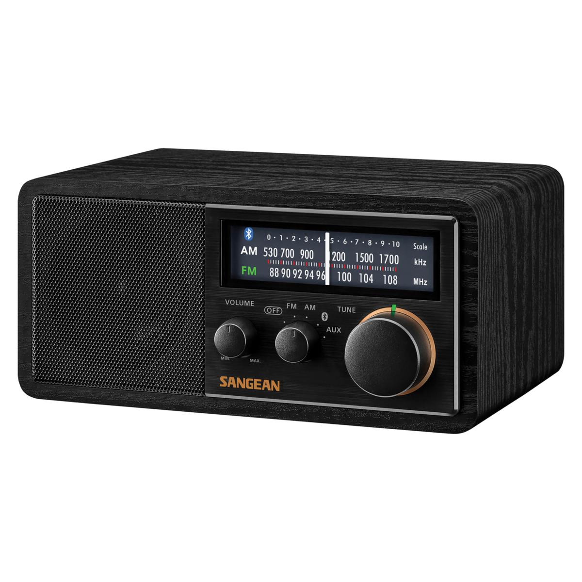 Sangean Retro AM/FM Bluetooth Wooden Radio 20093466 HSN