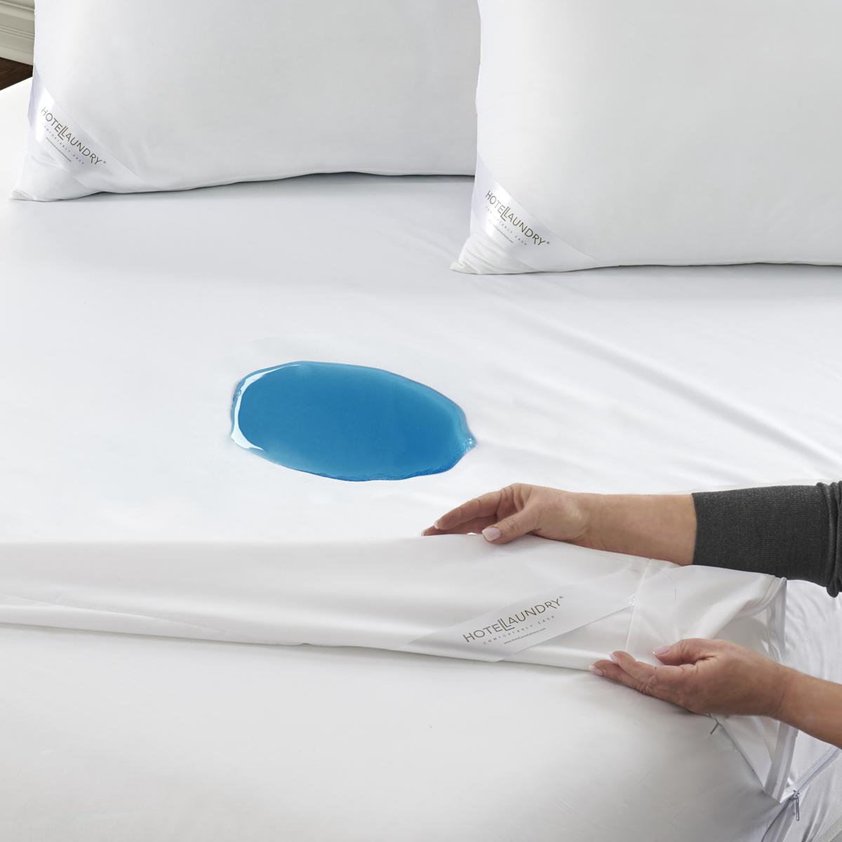 Encasing Set HotelLaundry Stretchy Waterproof Mattress Allergy Encasement Set Queen ...