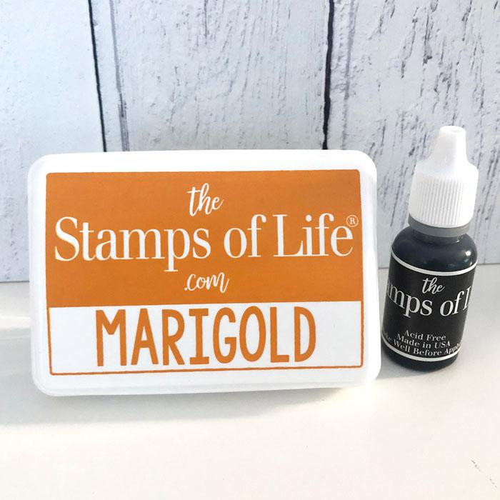 The Stamps of Life Ink Pad and Refill Marigold 20170183 HSN