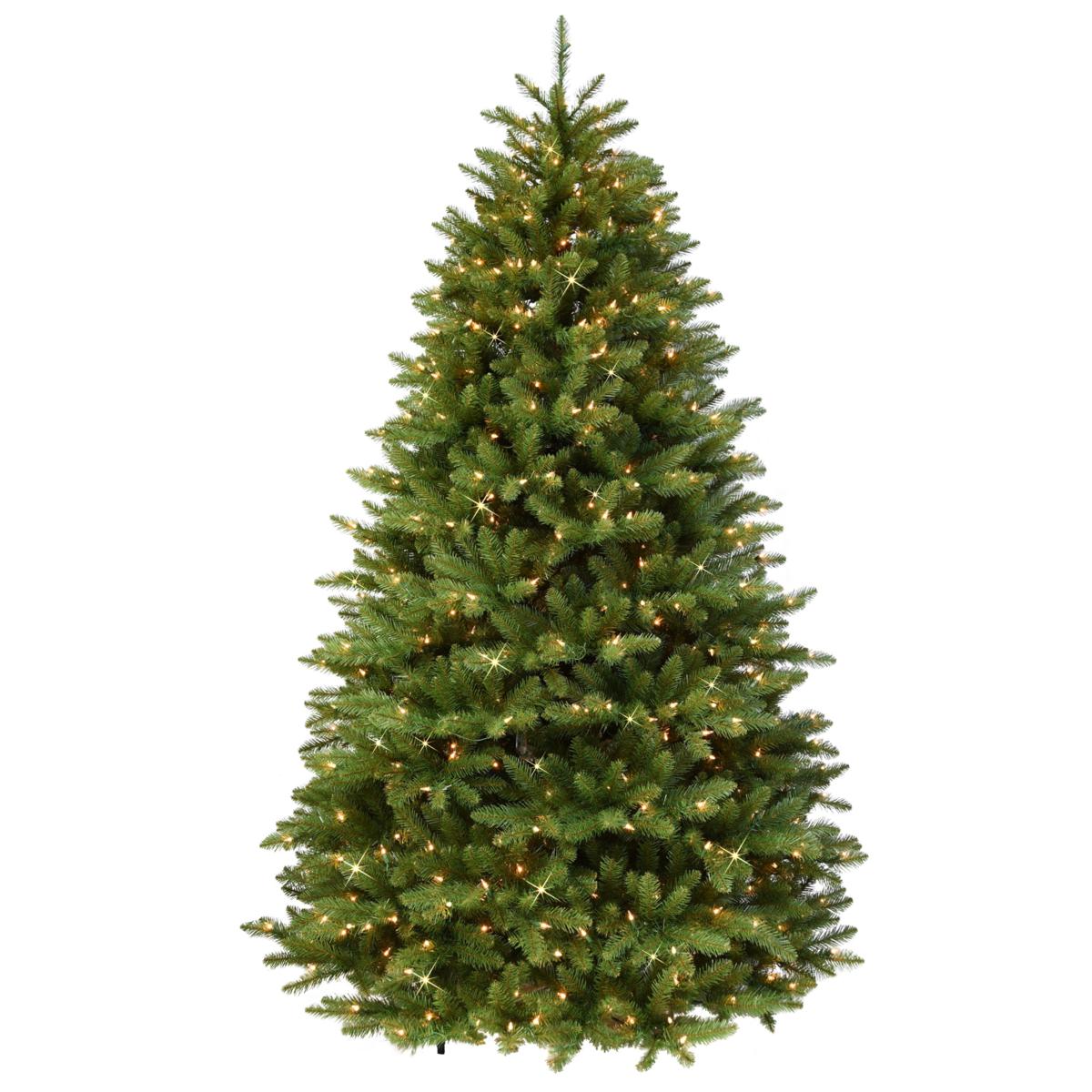 Puleo Intl. 7.5' Pre-lit Franklin Fir Grand Artificial Christmas Tree ...