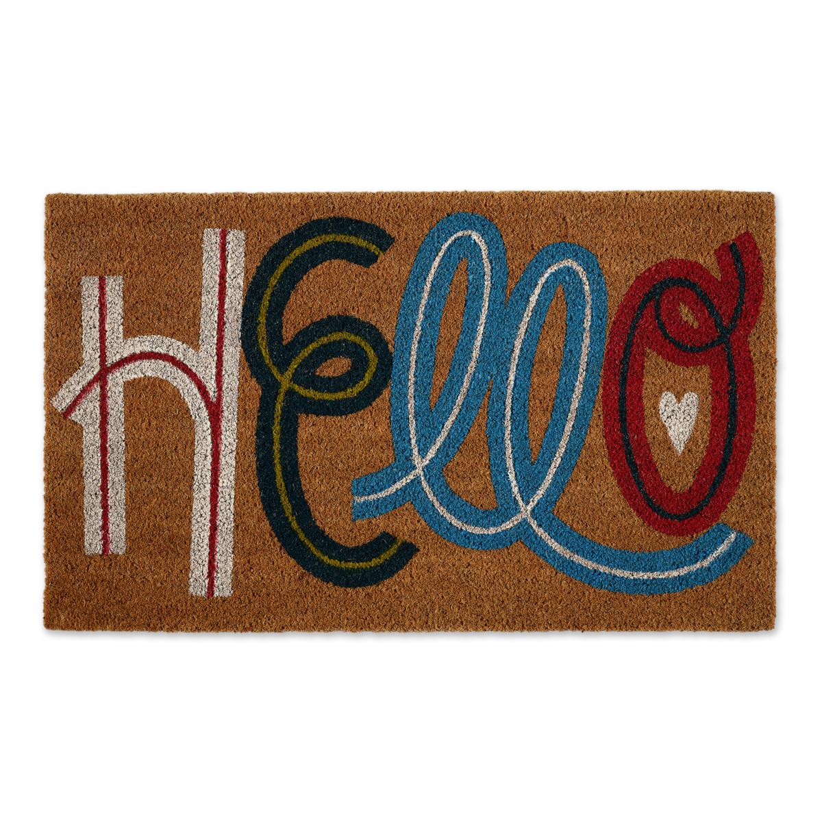 Design Imports Doormat Hello Art 20372842 HSN