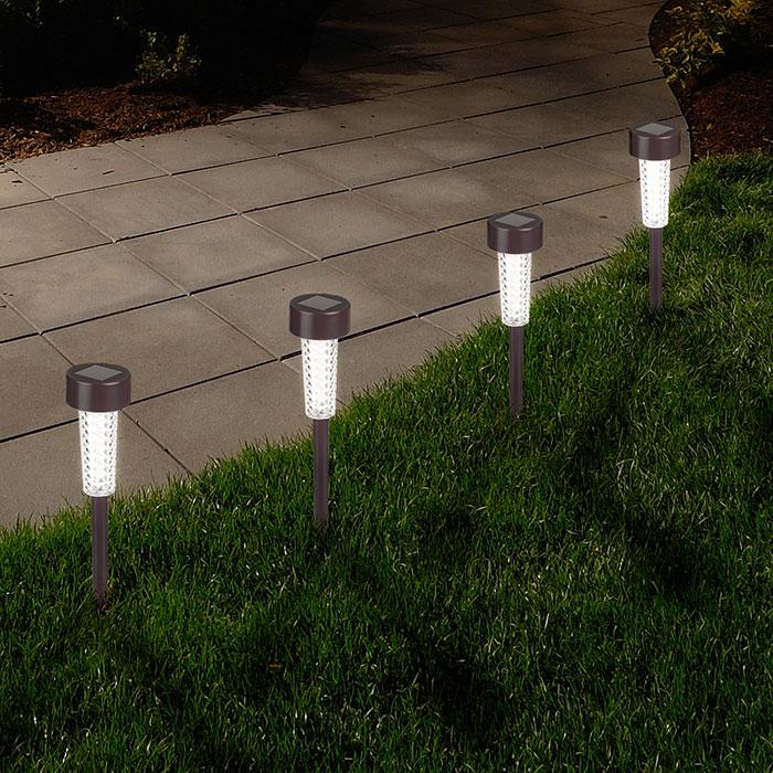 Nature Spring Solar Powered Outdoor Stake Lights 6Pack 20434485 HSN