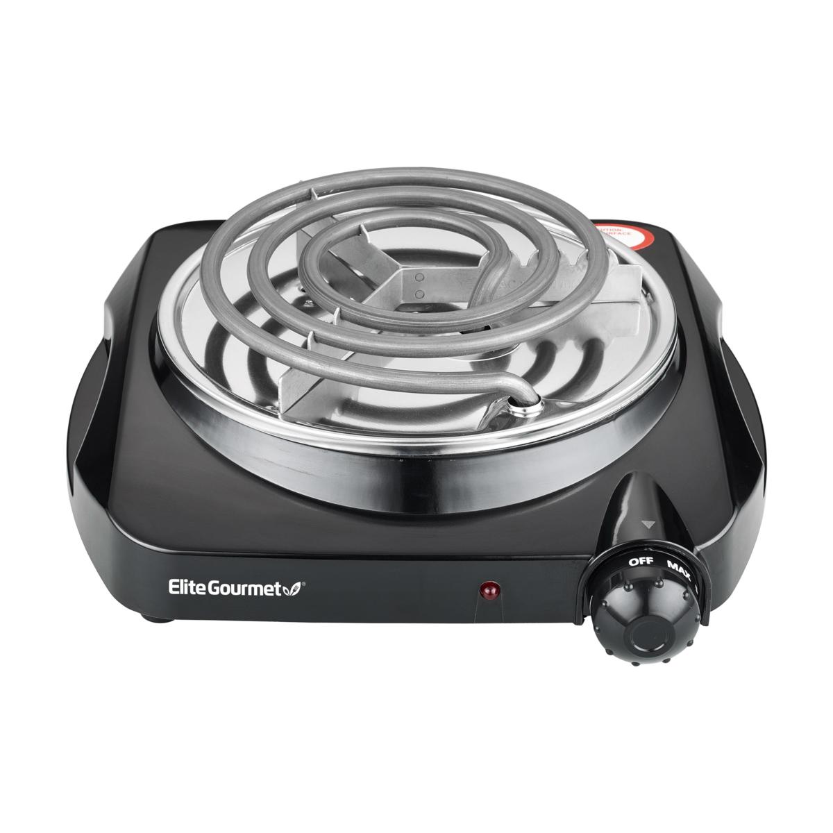 Elite Gourmet Single Coiled Electric Burner Hot Plate, Black 20507268