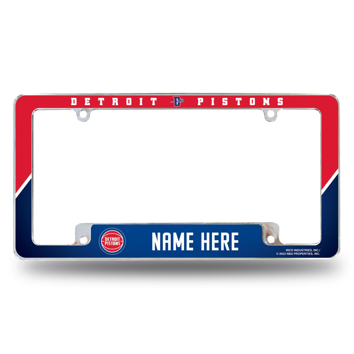 Officially Licensed NBA Personalized License Plate Frame Pistons 20564649 HSN