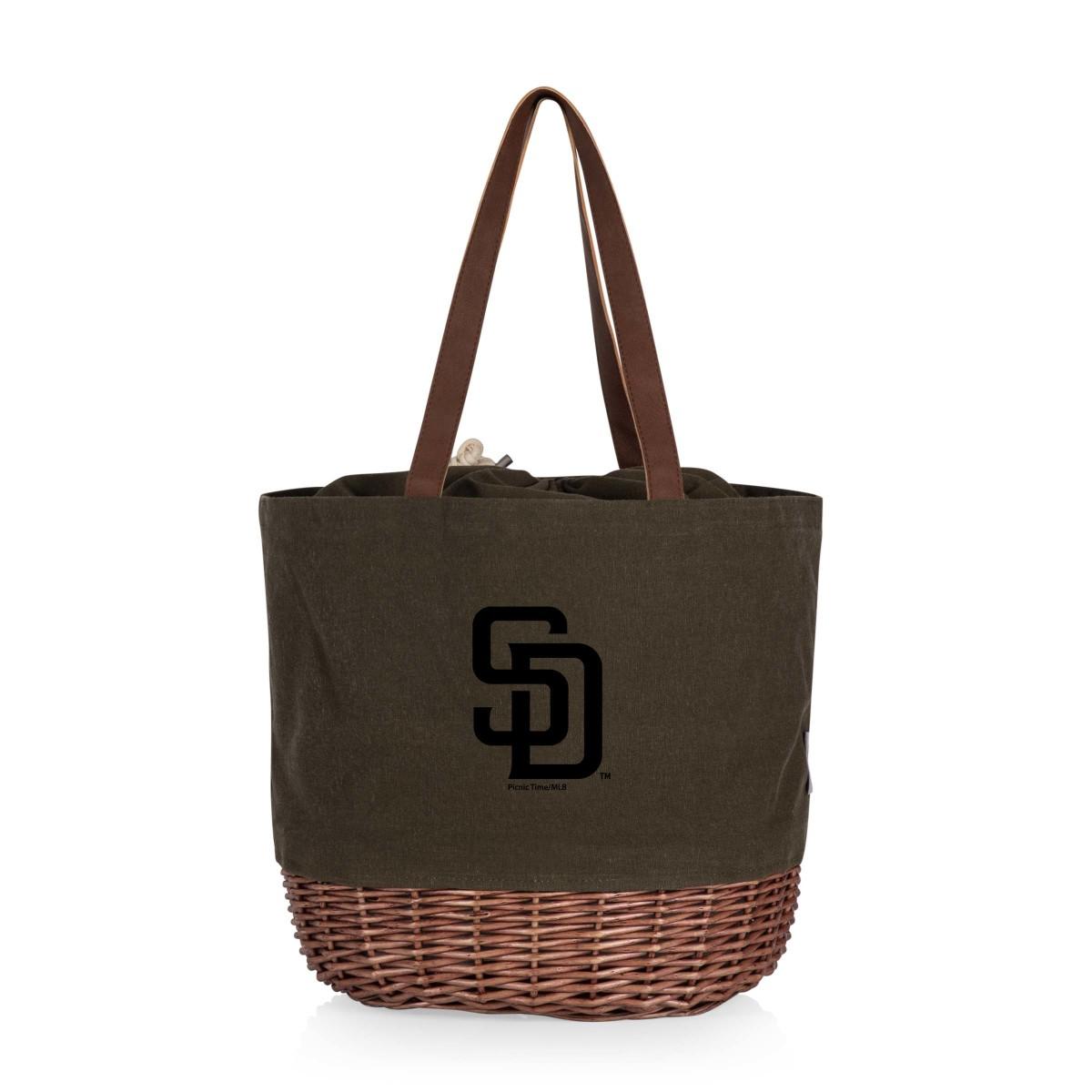 Officially Licensed MLB Padres Coronado Canvas and Willow Basket Tote ...