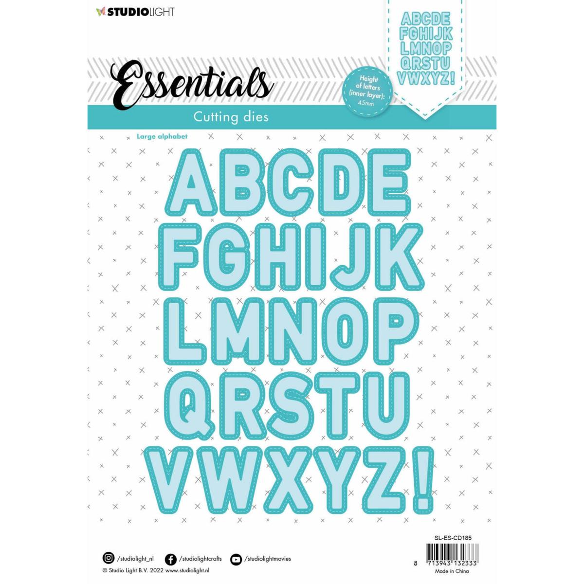 Studio Light SL Cutting Die Large Alphabet Essentials 20628550 HSN