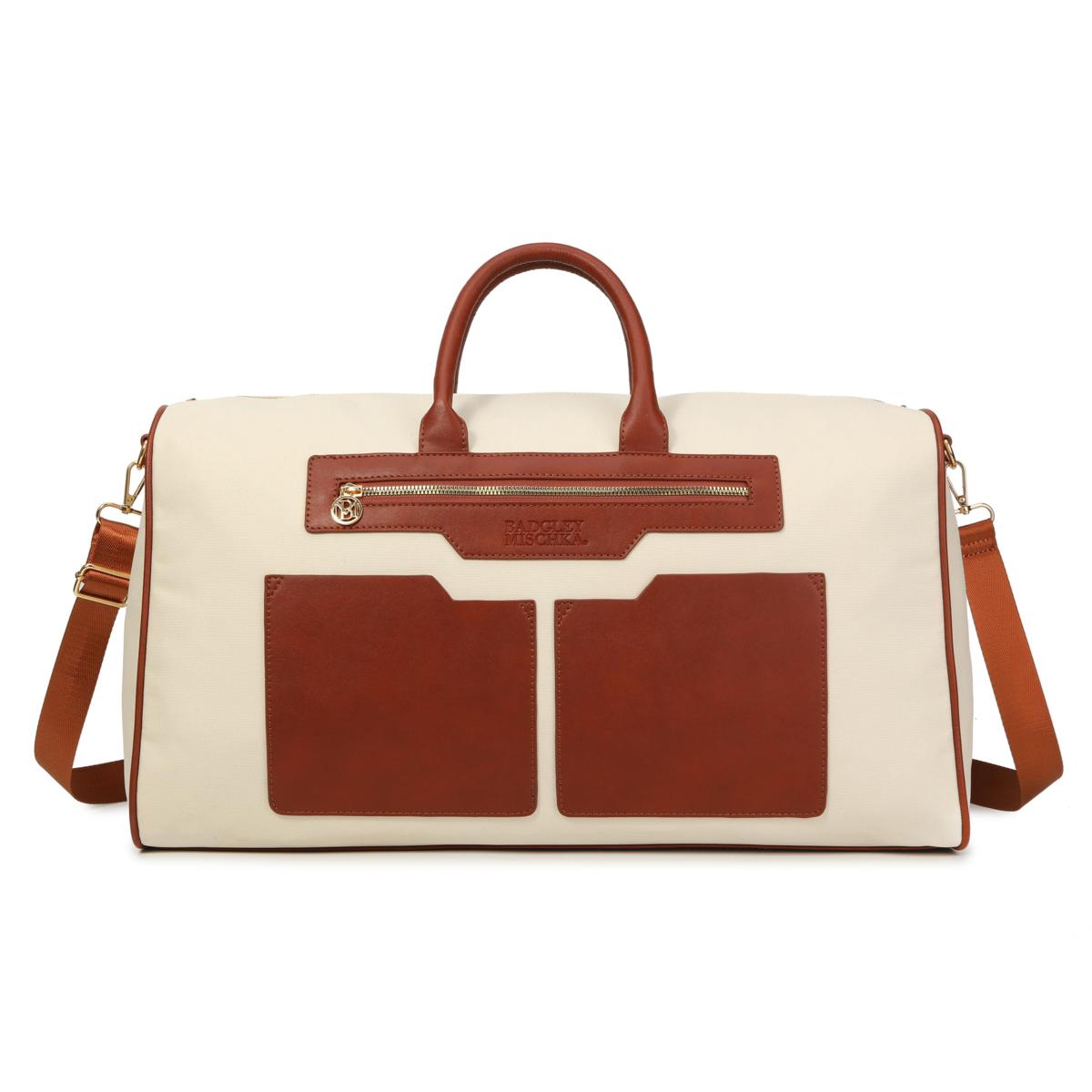 Badgley Mischka Juliet Canvas Weekender Duffel Travel Bag 20631688 HSN