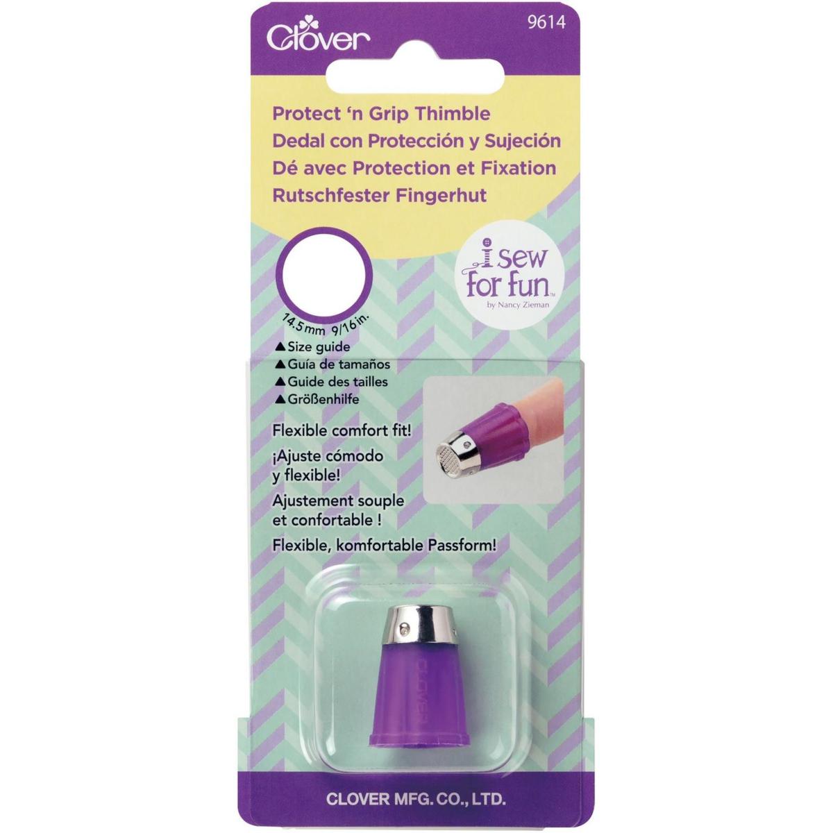 Clover I Sew For Fun Protect 'n Grip Thimble 20677691 HSN