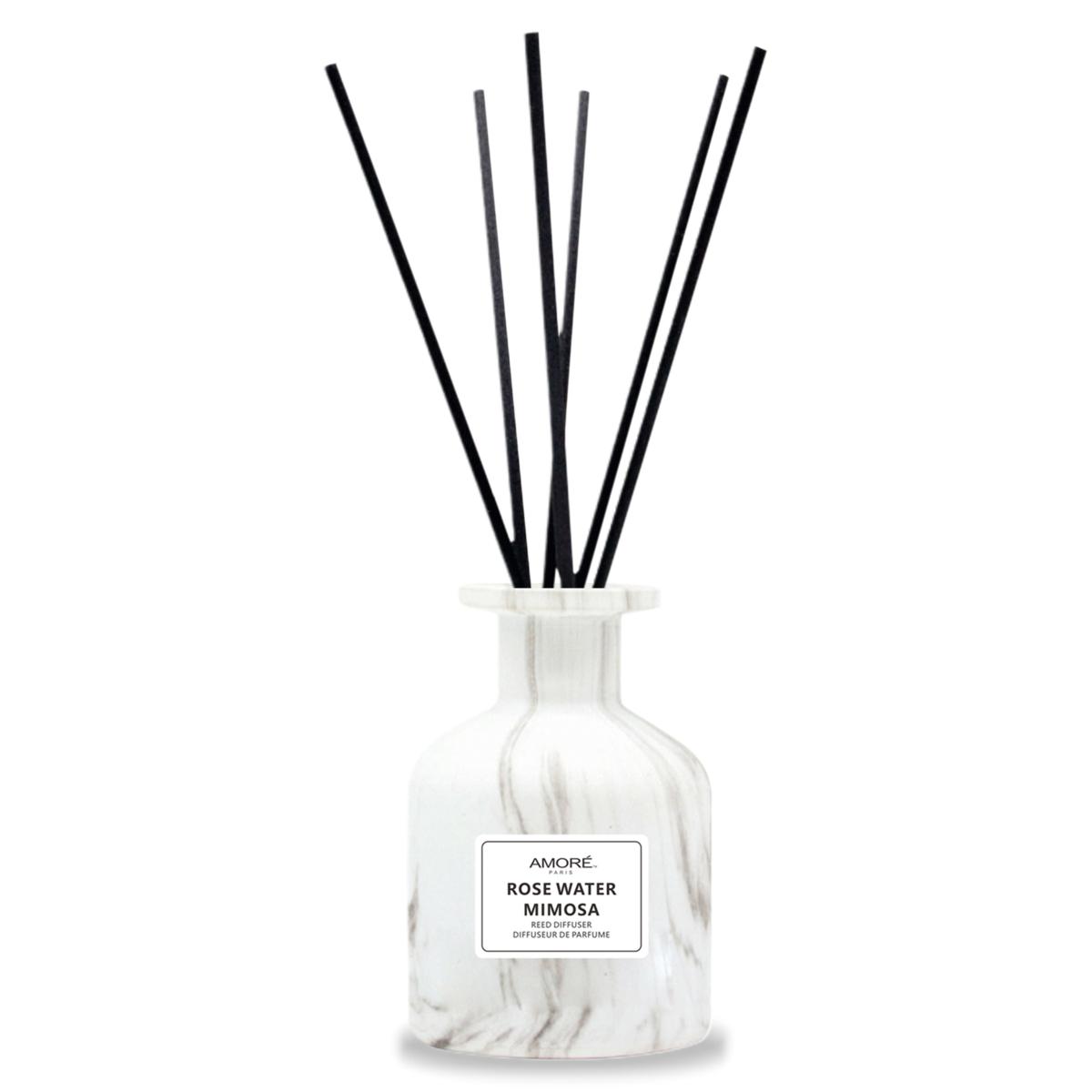 Amore Paris Rose Water Mimosa Reed Diffusers and Air Freshener